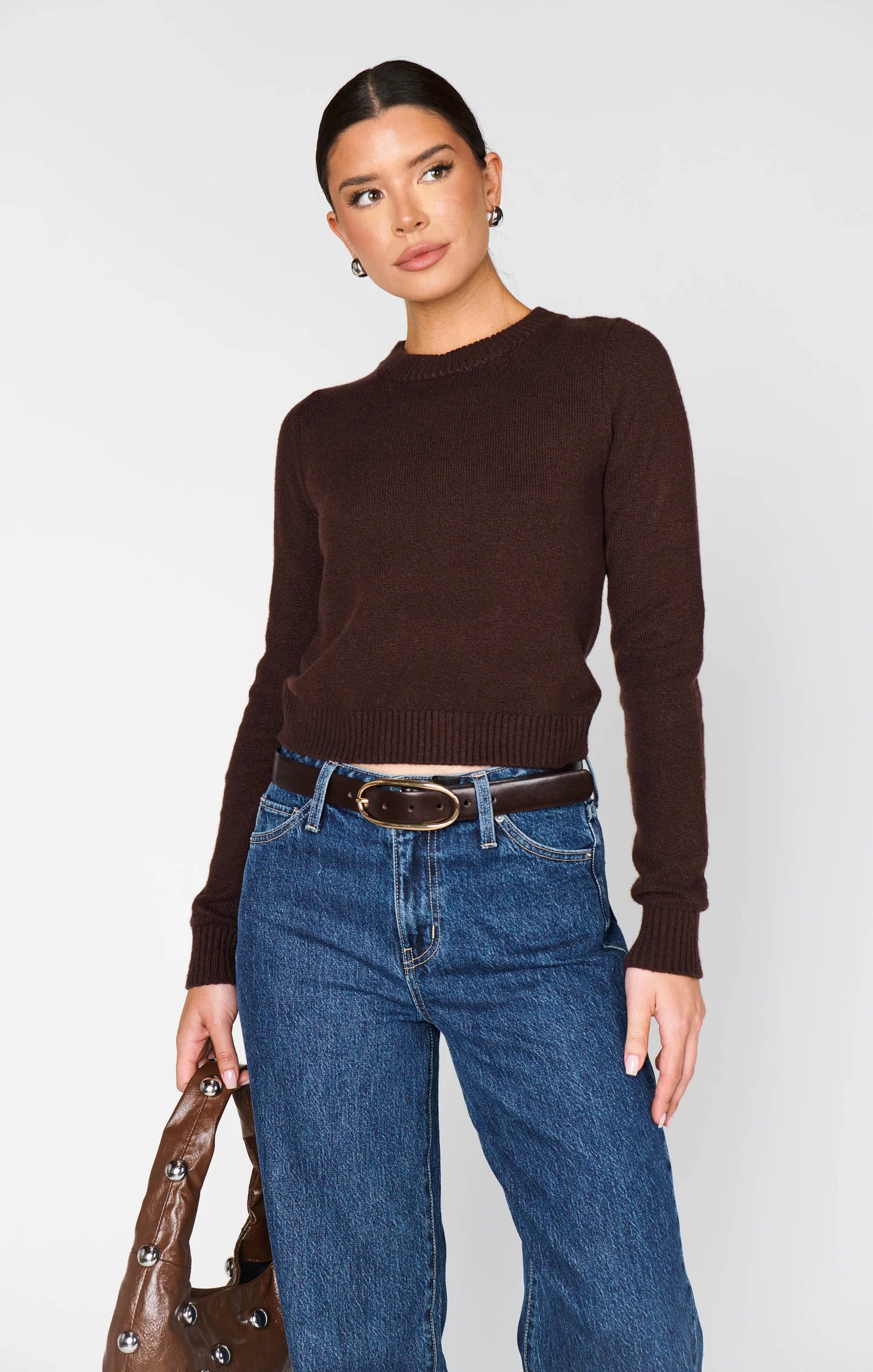 Tuck in Sweater Mocha Knit | Show Me Your Mumu – The Golden Honey